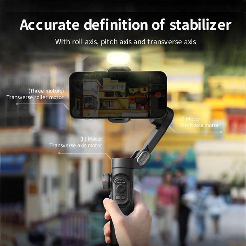 Handheld 3-Axis Anti-Shake Shooting Stand – Automatic Face Tracking Stabilizer