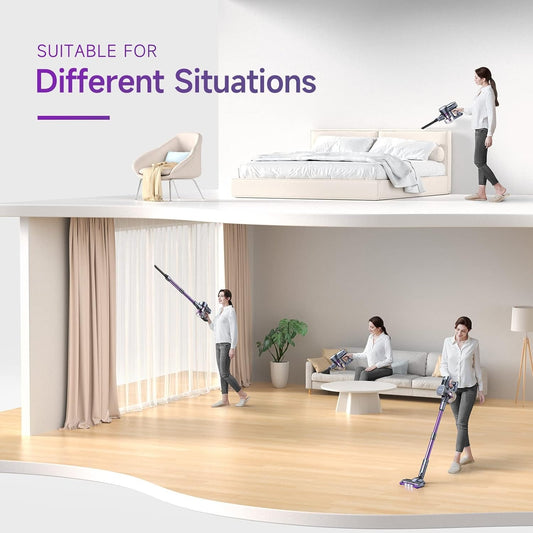 202 Cordless Vacuum Cleaner – Powerful 25KPa Suction & 50-Minute Runtime