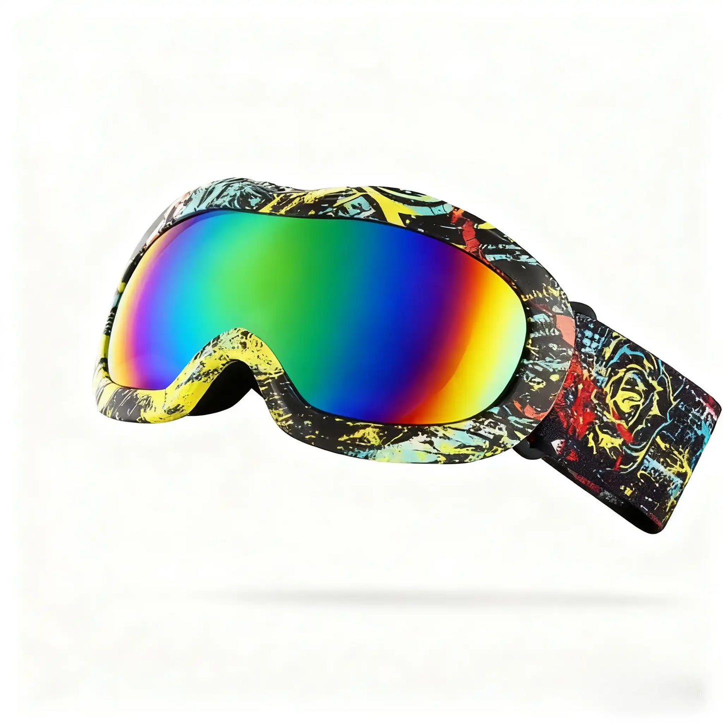 Black Graffiti Ski Goggles