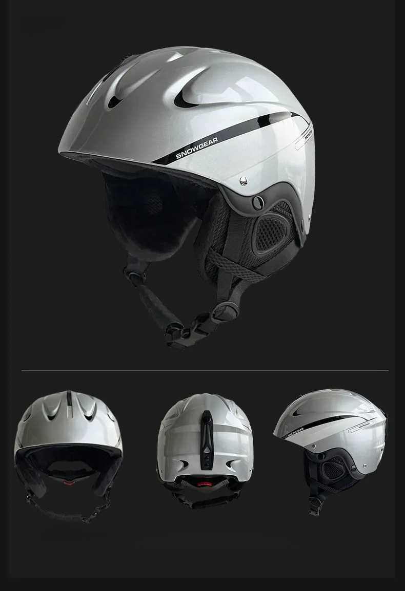 Silver Ski & Snowboard Helmet