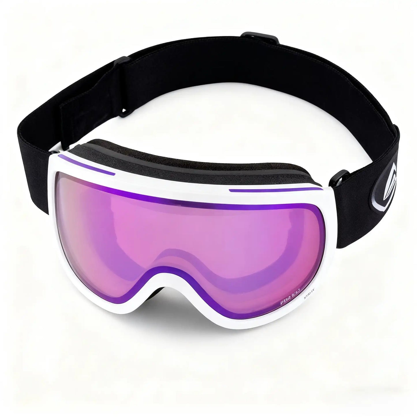 Purple Double-Layer Magnetic Ski Goggles