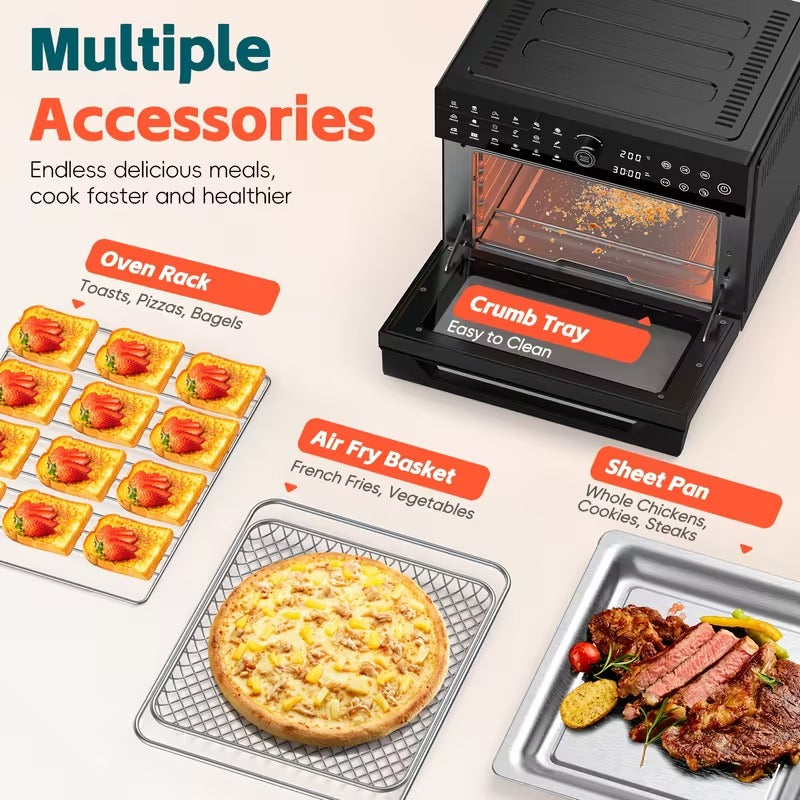 32-Quart Digital Air Fryer Oven Combo, 20-in-1 Convection Countertop Oven