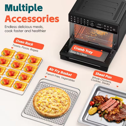 32-Quart Digital Air Fryer Oven Combo, 20-in-1 Convection Countertop Oven