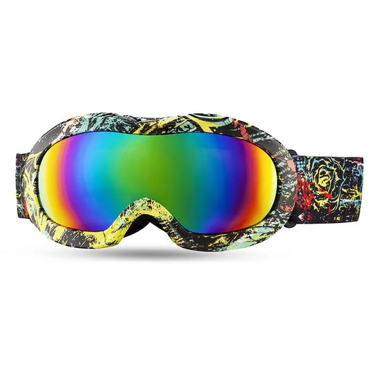 Black Graffiti Ski Goggles
