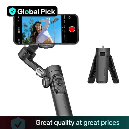 Handheld 3-Axis Anti-Shake Shooting Stand – Automatic Face Tracking Stabilizer