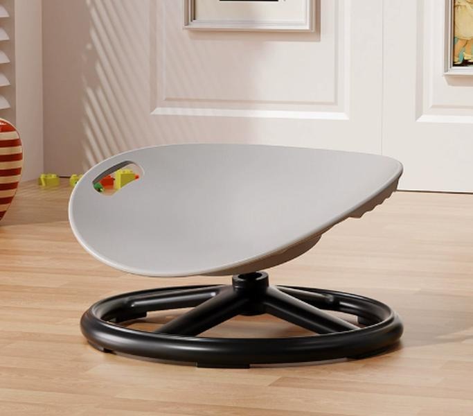 Heavy-Duty Plastic Rotating Sensory Chair – Oval Eggshell Design