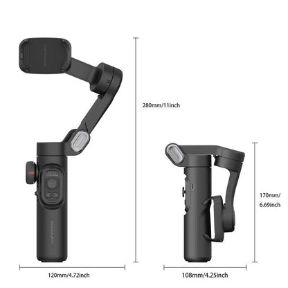 Handheld 3-Axis Anti-Shake Shooting Stand – Automatic Face Tracking Stabilizer