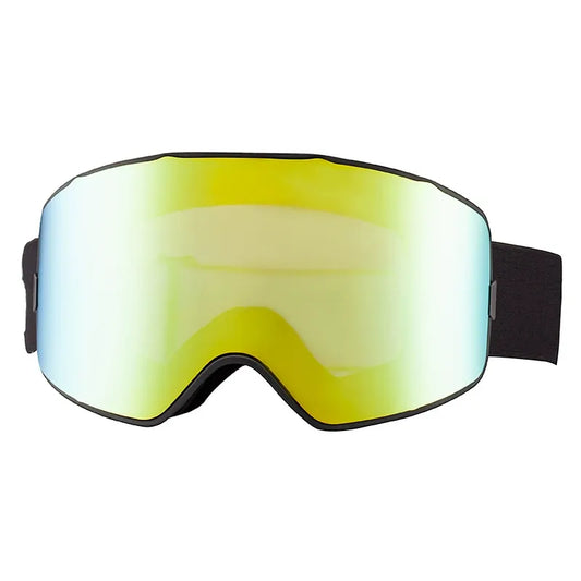Yellow Magnetic Cylindrical Ski Goggles